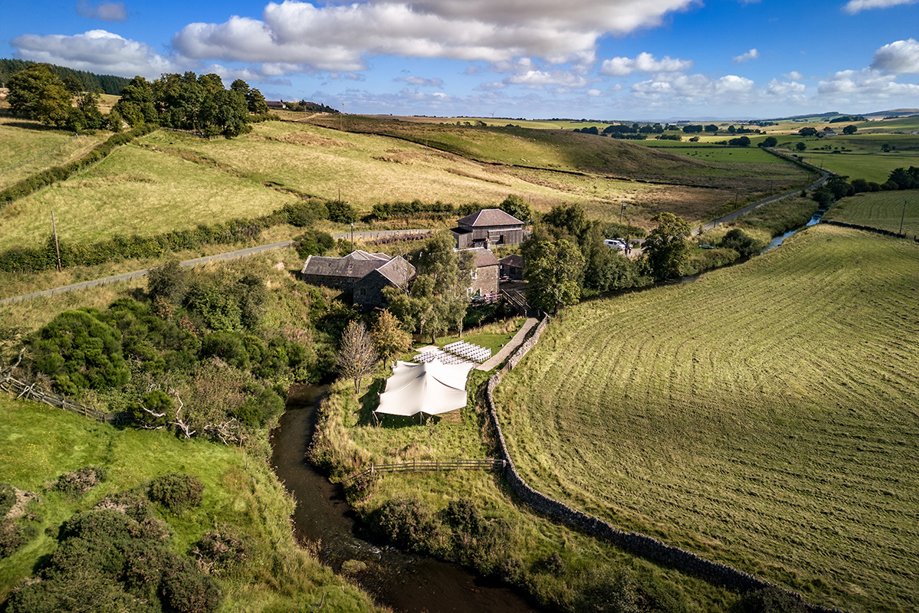 View of Folkerton Mill from above